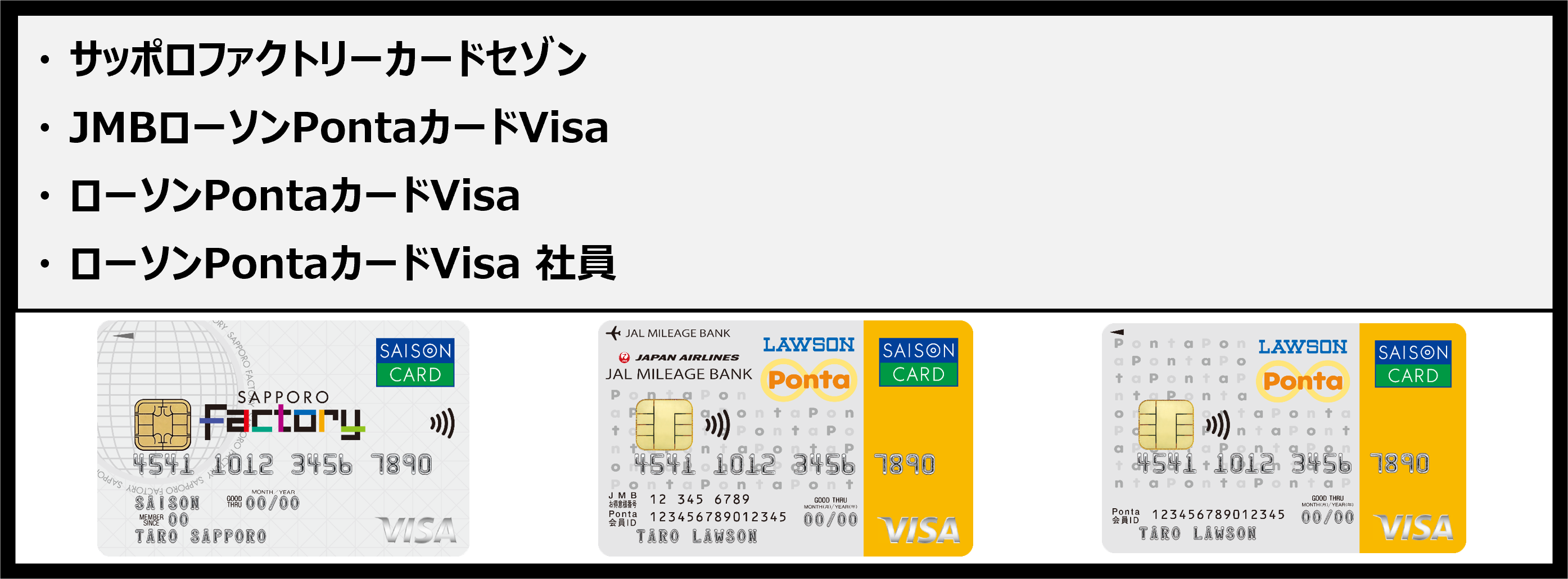 2024年11月～適用の対象カード